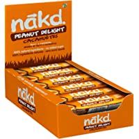 Los mejores  - Nakd- Barritas De Fruta Y Frutos Secos Cacahuete - Sin Azúcar Añadido - Sin Gluten - Sin Lactosa - Vegano - Pack 18…